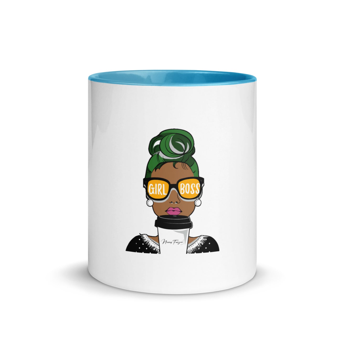 Girl Boss Mug w/color inside - nieceyfrazier