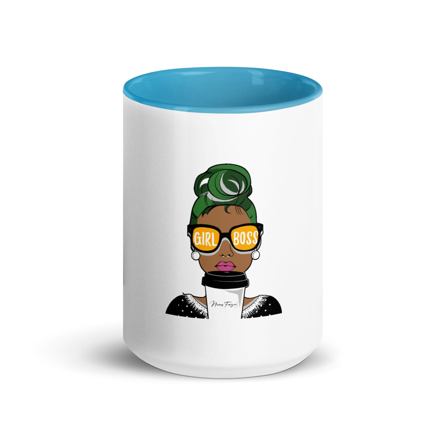 Girl Boss Mug w/color inside - nieceyfrazier