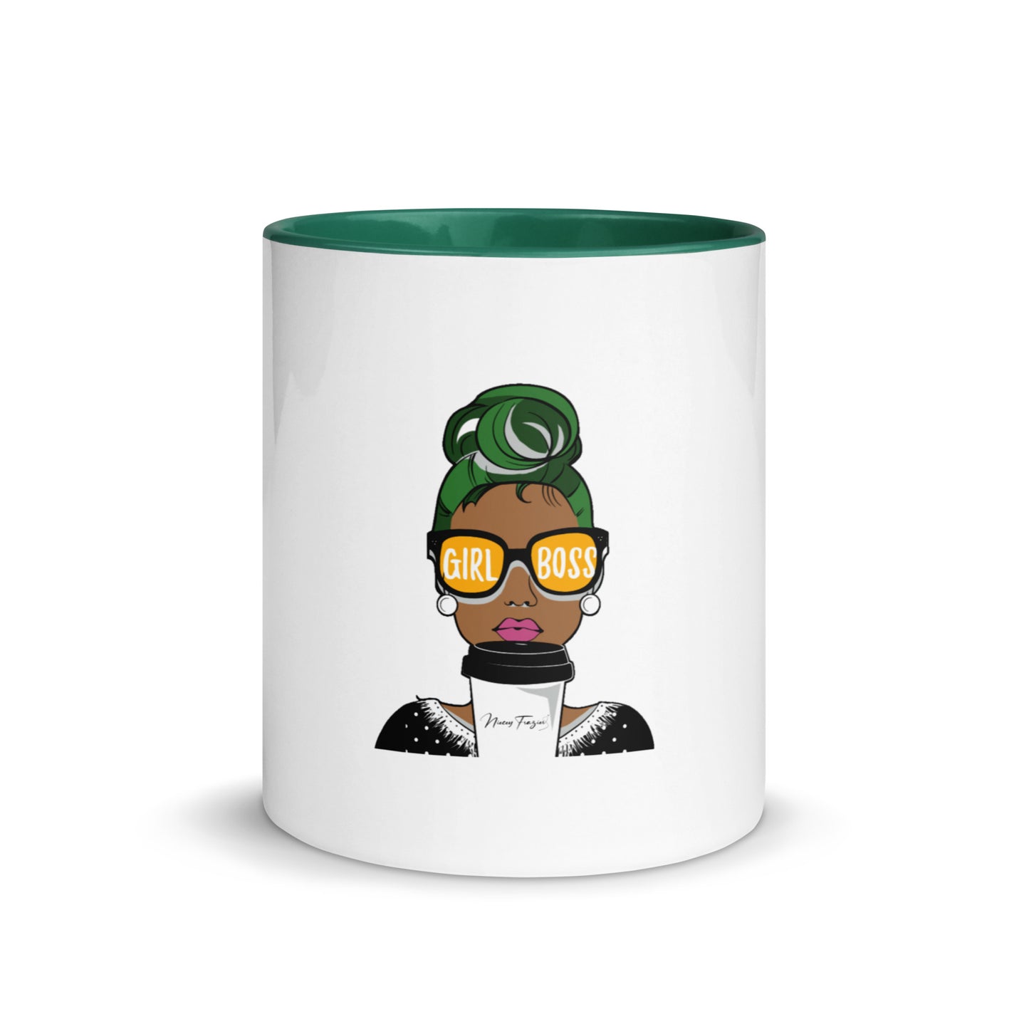 Girl Boss Mug w/color inside - nieceyfrazier