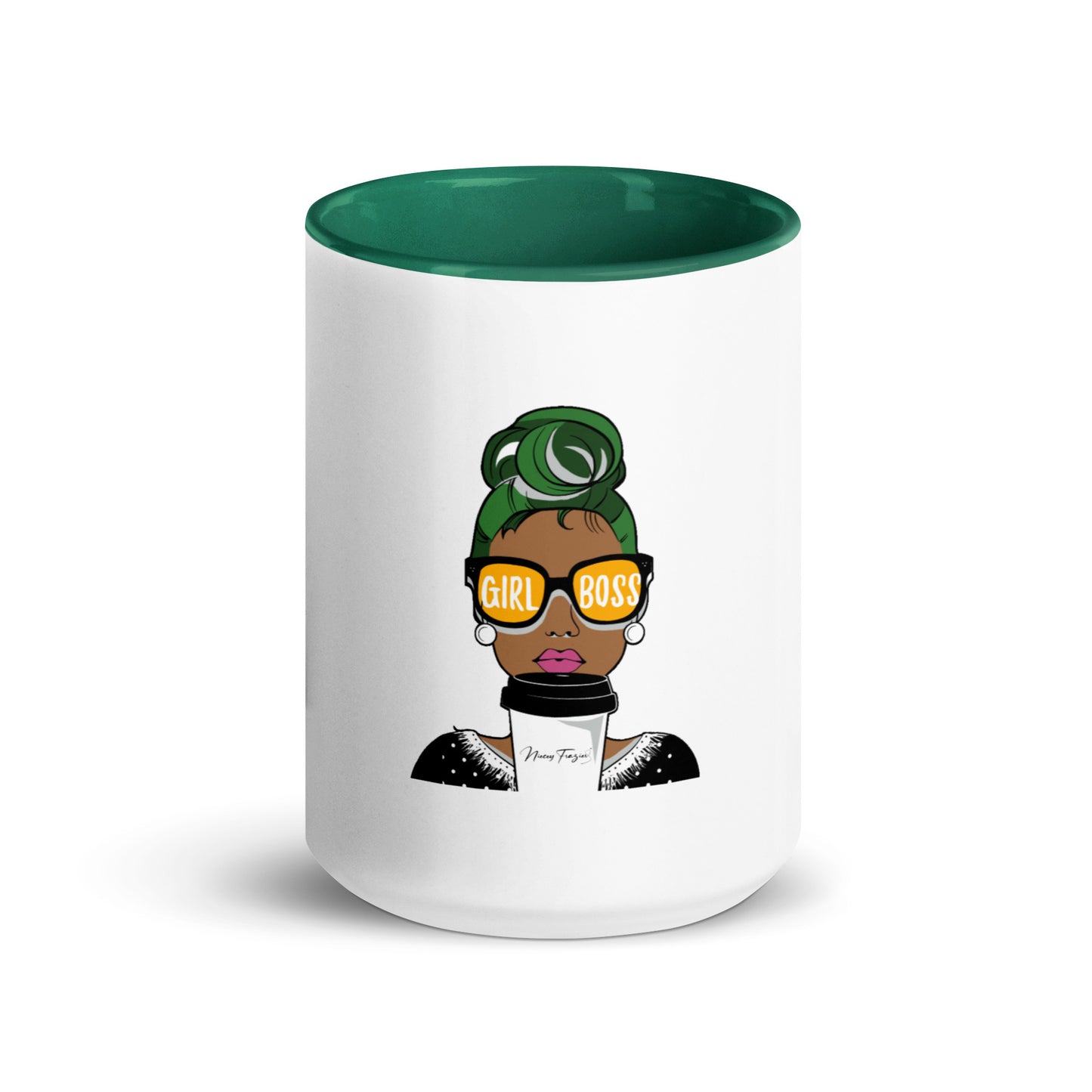 Girl Boss Mug w/color inside - nieceyfrazier