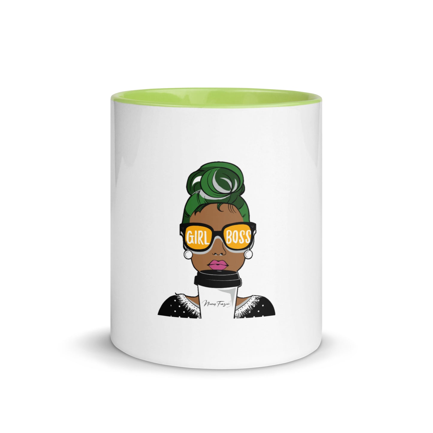 Girl Boss Mug w/color inside - nieceyfrazier