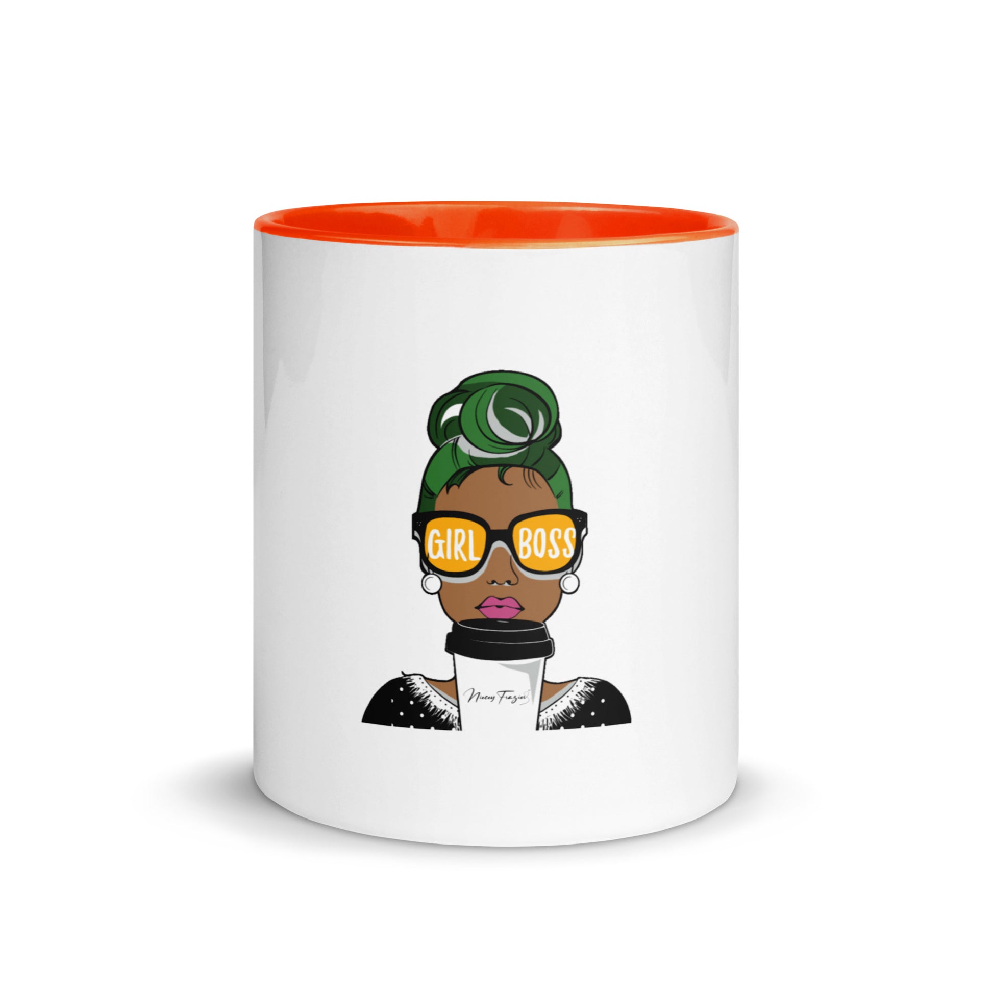 Girl Boss Mug w/color inside - nieceyfrazier