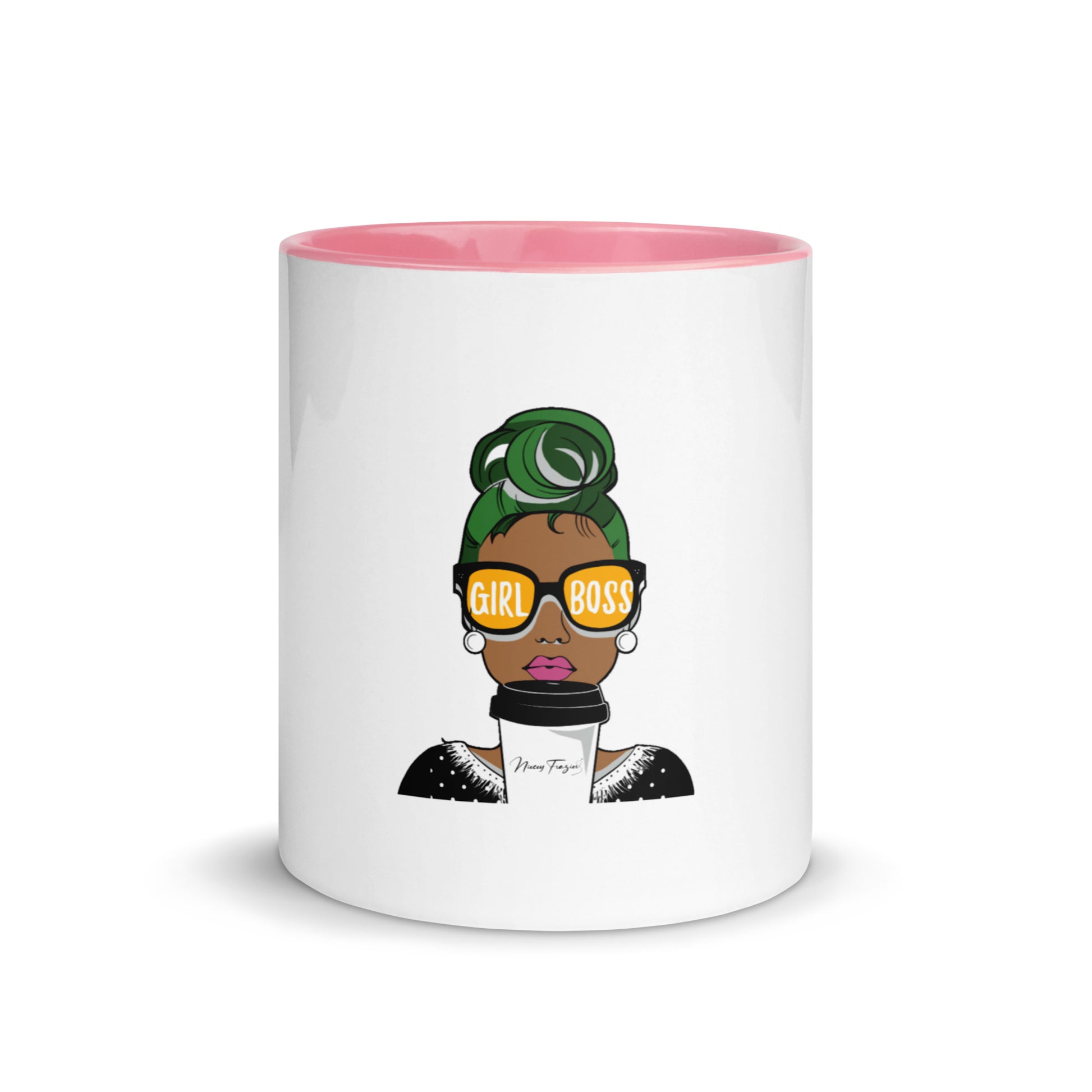 Girl Boss Mug w/color inside - nieceyfrazier