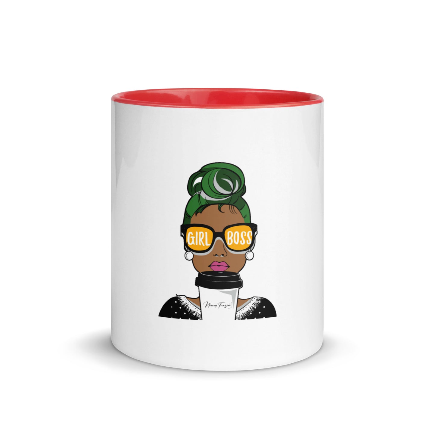 Girl Boss Mug w/color inside - nieceyfrazier