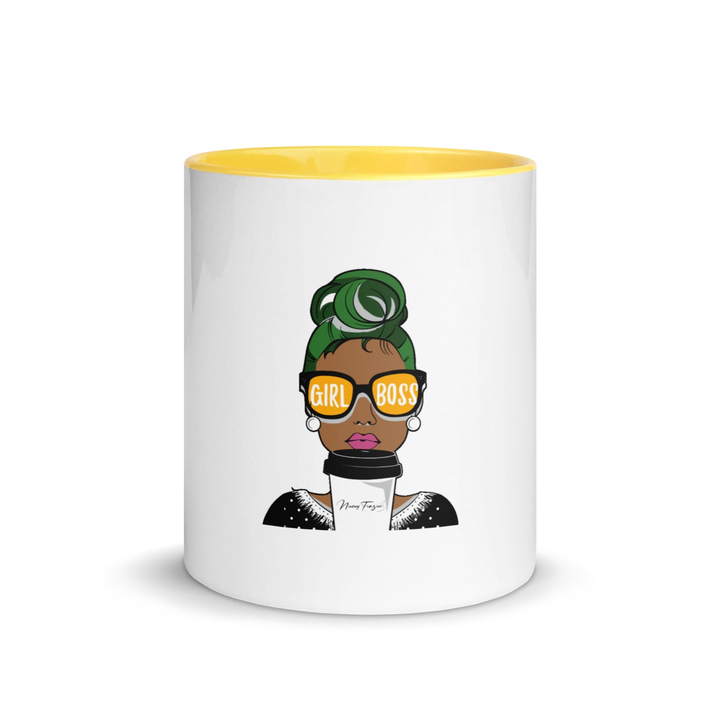 Girl Boss Mug w/color inside - nieceyfrazier