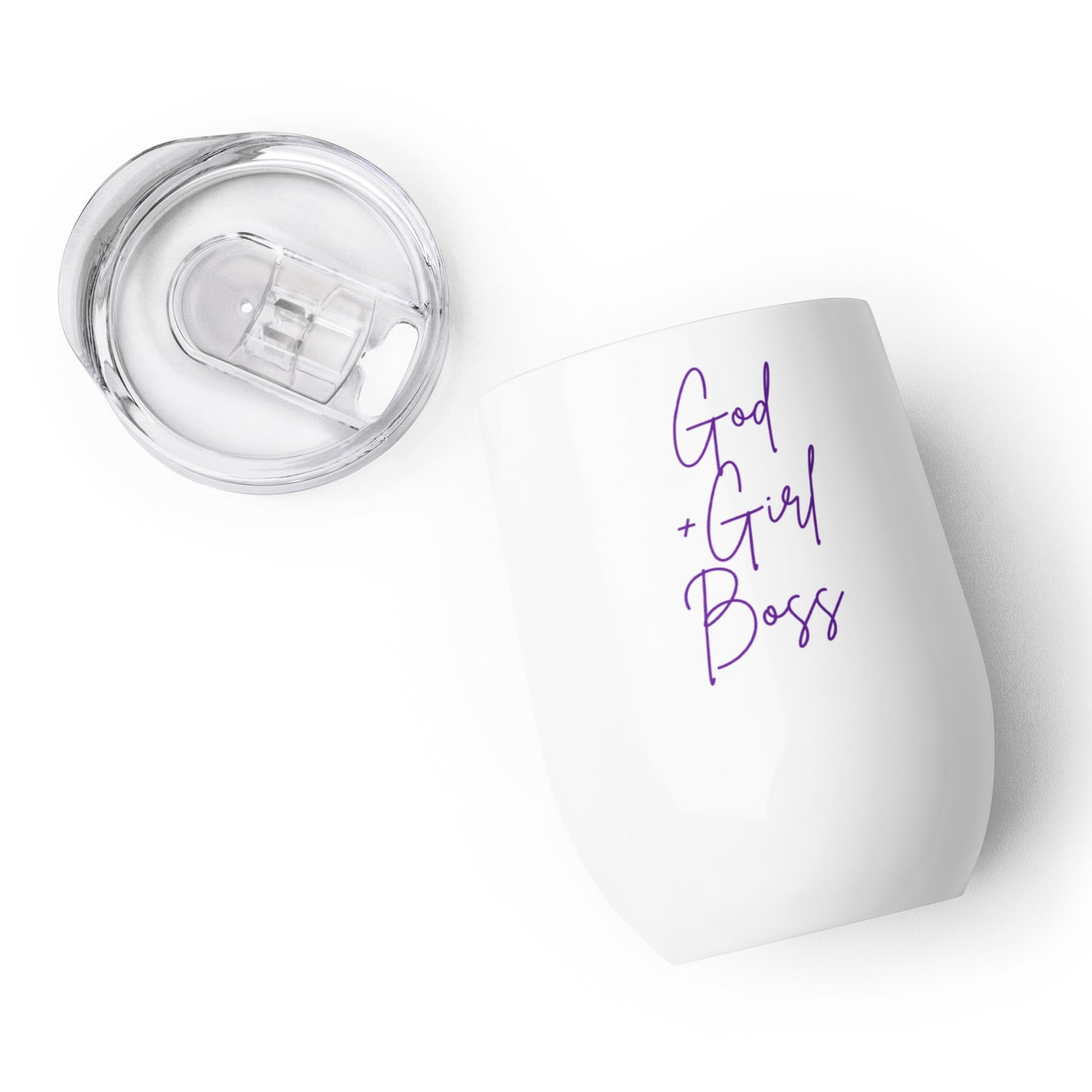 God + Girl Boss Wine Tumbler - nieceyfrazier