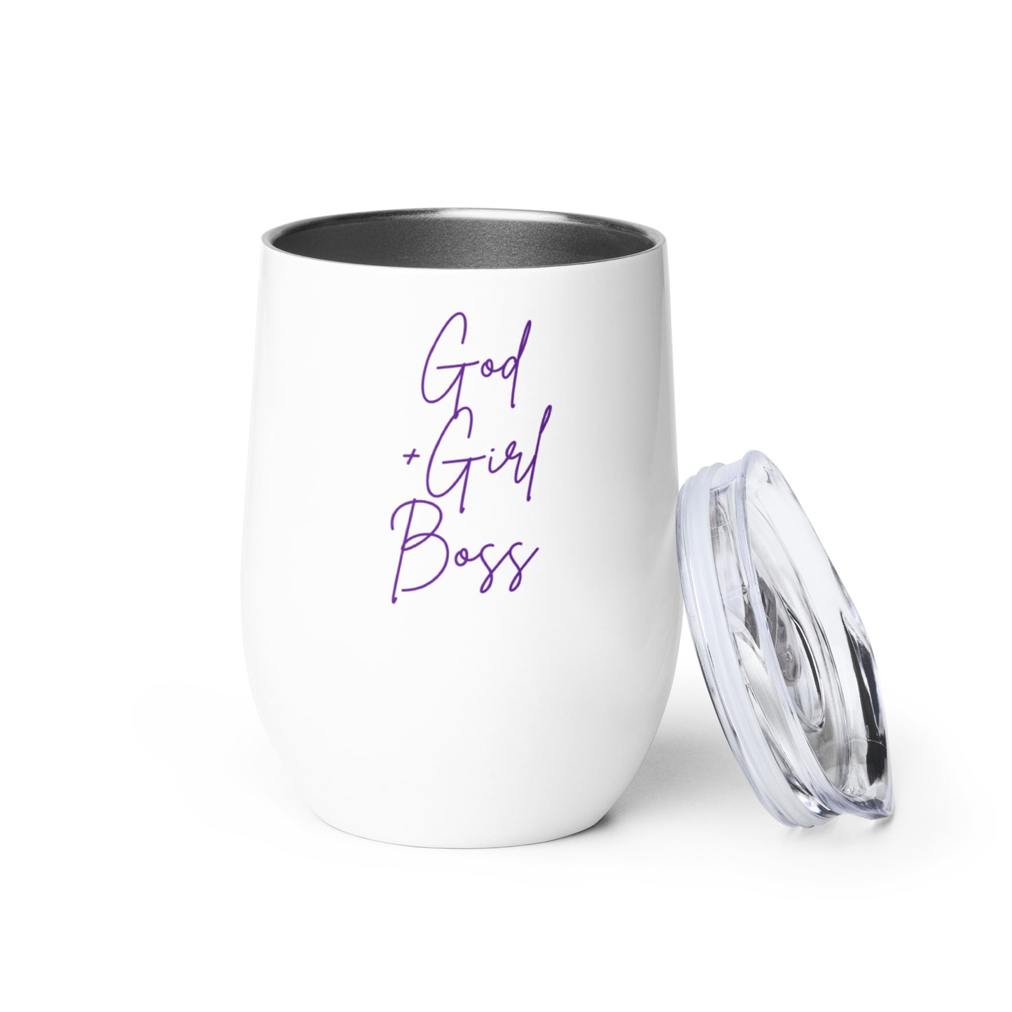 God + Girl Boss Wine Tumbler - nieceyfrazier